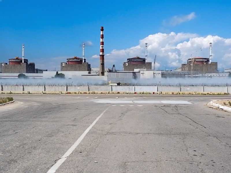 La centrale nucleare di Zaporizhzhia (LaPresse)<br />