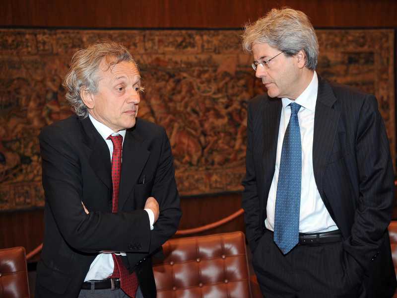 Antonio Pilati e Paolo Gentiloni nel 2010<br /><br /> <br />