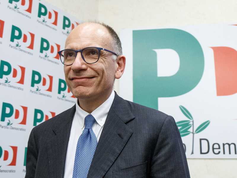 Il segretario del Partito democratico Enrico Letta (LaPresse)