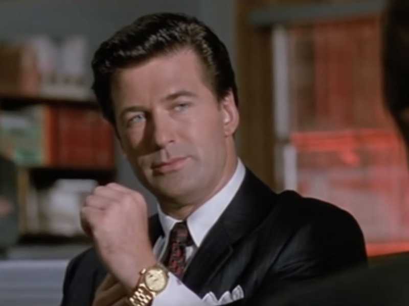 "Vedi questo orologio? Quest'orologio costa più della tua macchina", dice Blake (Alec Baldwin) in Glengarry Glen Ross <br />