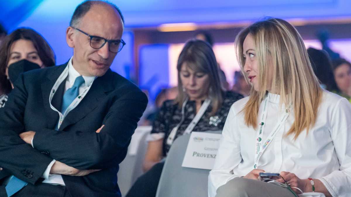 Immagine di Una differenza significativa tra la campagna di Meloni e quella di Letta