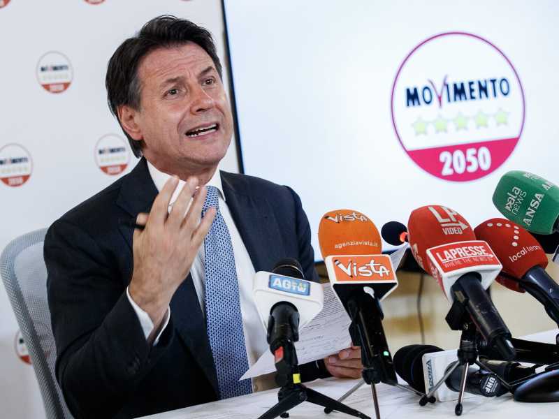 Giuseppe Conte, presidente del Movimento 5 Stelle (LaPresse)&nbsp;<br />