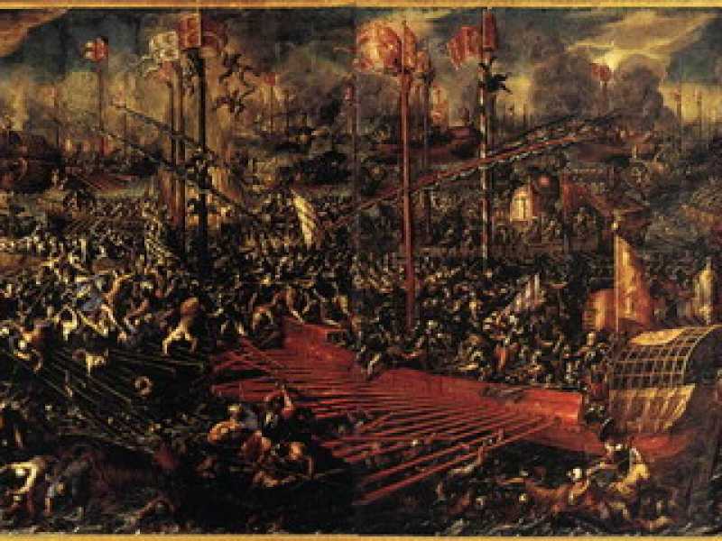  "La battaglia di Lepanto" di Andrea Vicentini (Wikipedia)
