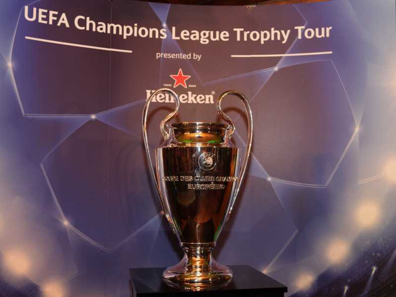 I<span style="font-family: Arial, Verdana, sans-serif; font-size: 12px;">l trofeo della UEFA Champions League (getty Images)</span>