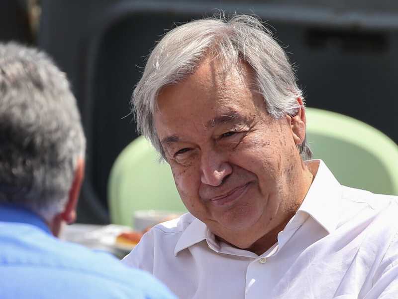 Antonio Guterres, segretario generale dell'ONU <br /><br />&nbsp;<br />