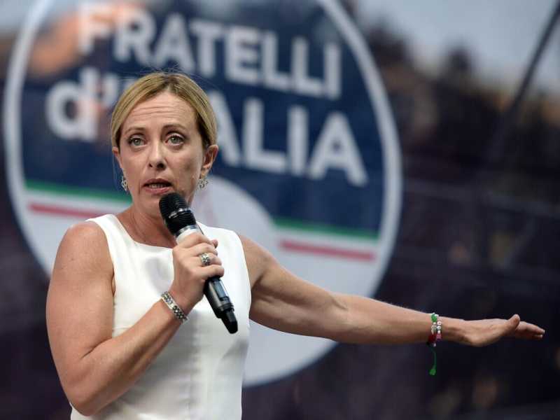 Giorgia Meloni, leader di Fratelli d'Italia (Ansa)