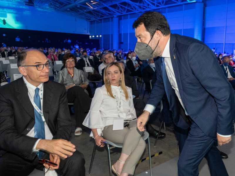 Rai intifada. Il (mancato) duello Meloni-Letta scatena la lite Meloni-Salvini