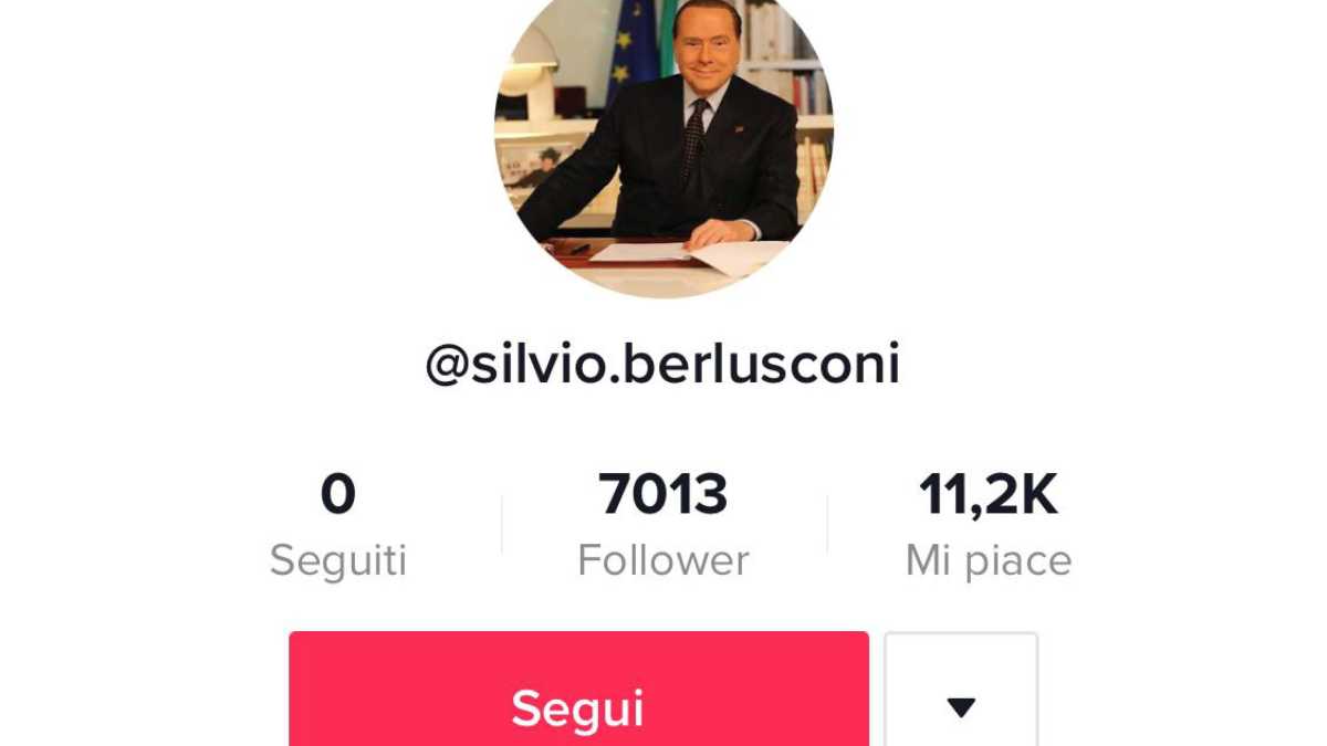Immagine di Berlusconi è un ragazzo di TikTok