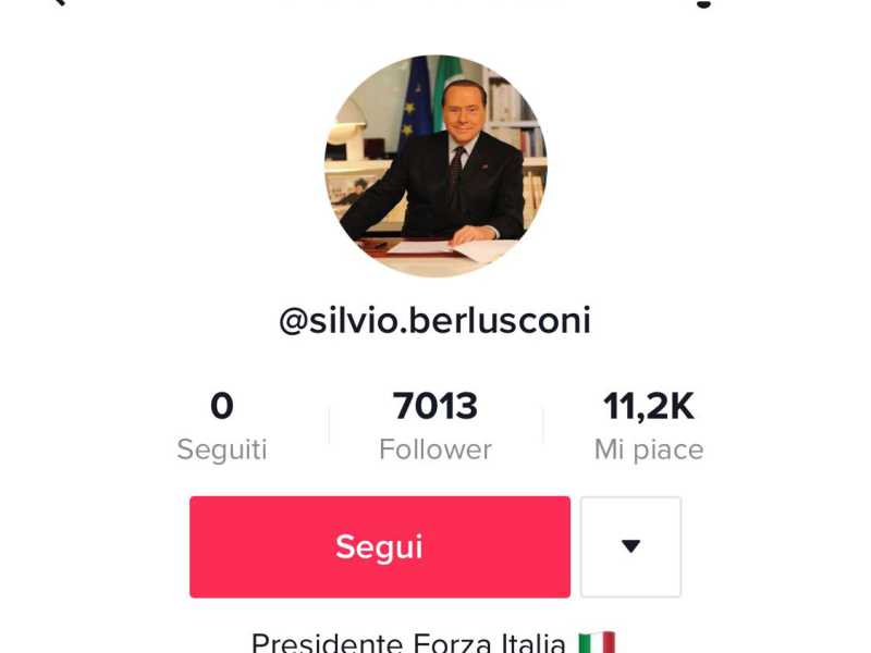 Berlusconi è un ragazzo di TikTok