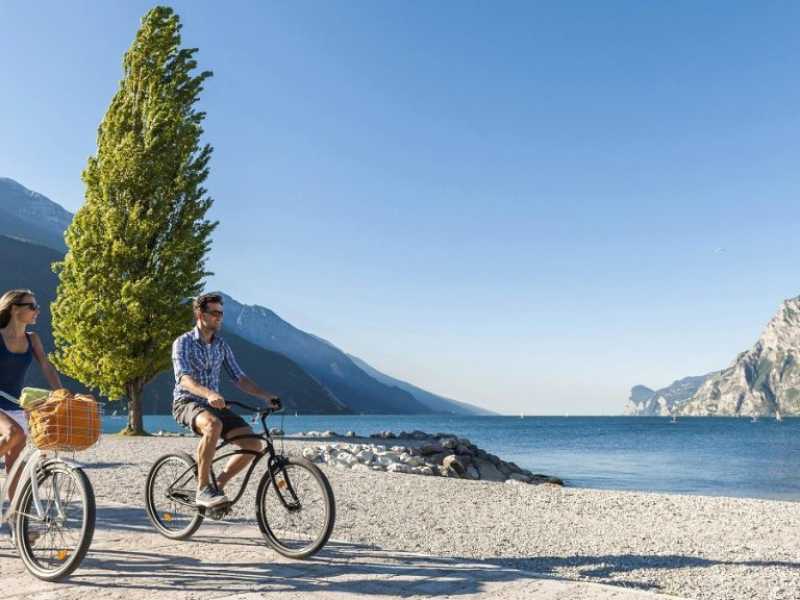 Una ciclovia in Trentino (Ansa)&nbsp;<br />