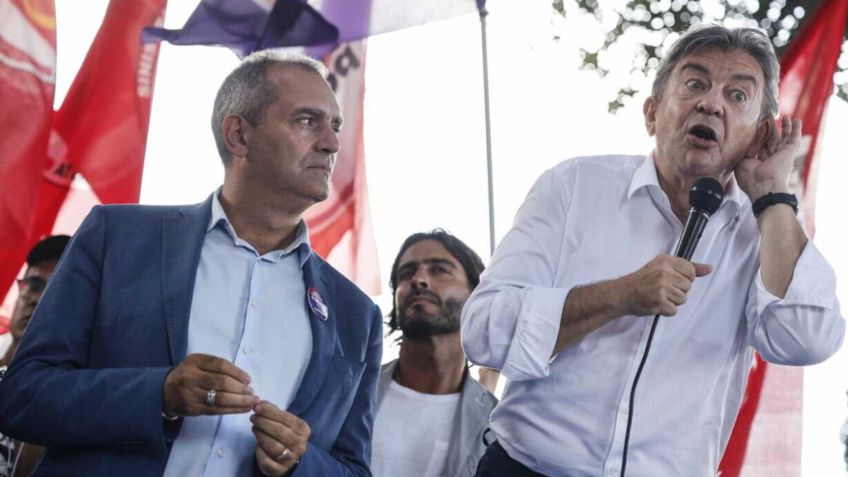 Immagine di Mélenchon e De Magistris come Masaniello e Robespierre
