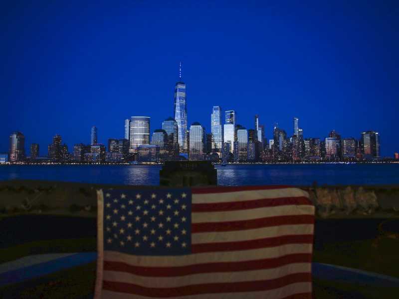 Lower Manhattan vista dal New Jersey (Getty Images)