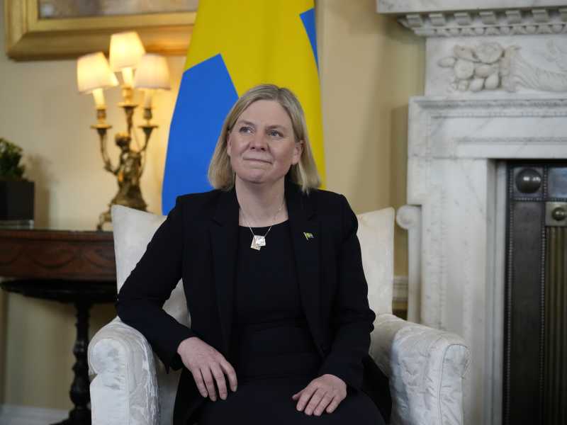 Si dimette Magdalena Andersson, la prima primo ministro donna della Svezia (LaPresse) <br />