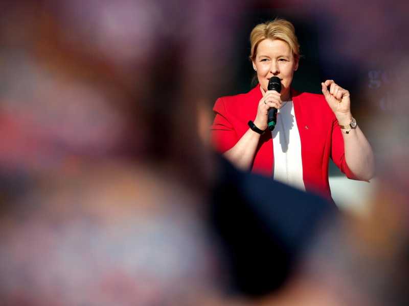 Franziska Giffey, Sindaco-governatore di Berlino (Foto Epa via Ansa) <br />
