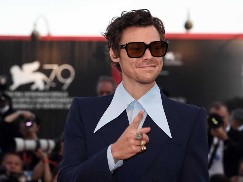 &nbsp;Harry Styles alla 79esima Mostra del Cinema di Venezia (Ansa)
