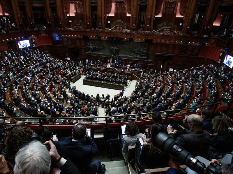 Una seduta del Parlamento italiano (Ansa)