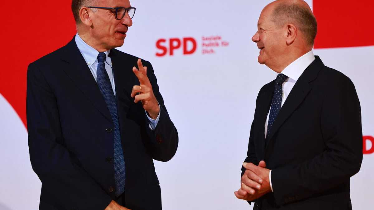 Immagine di "Noi con la Germania e l'Europa, loro con l'Ungheria". Letta fa tappa a Berlino per tentare la rimonta