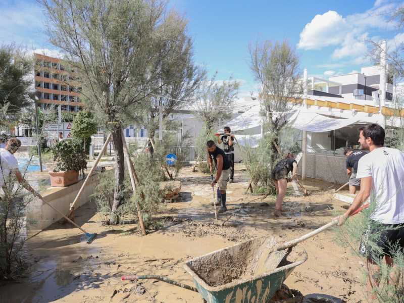 Senigallia dopo l'alluvione della notte scorsa. Foto LaPresse