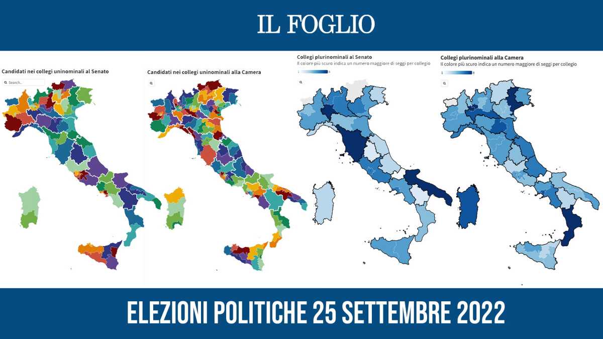 Immagine di Elezioni 2022, tutti i candidati collegio per collegio