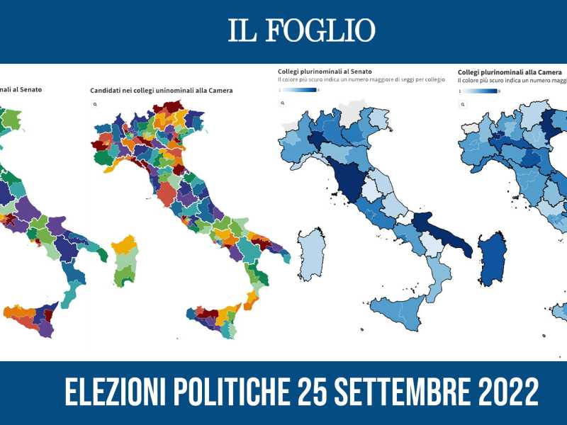 Elezioni 2022, tutti i candidati collegio per collegio