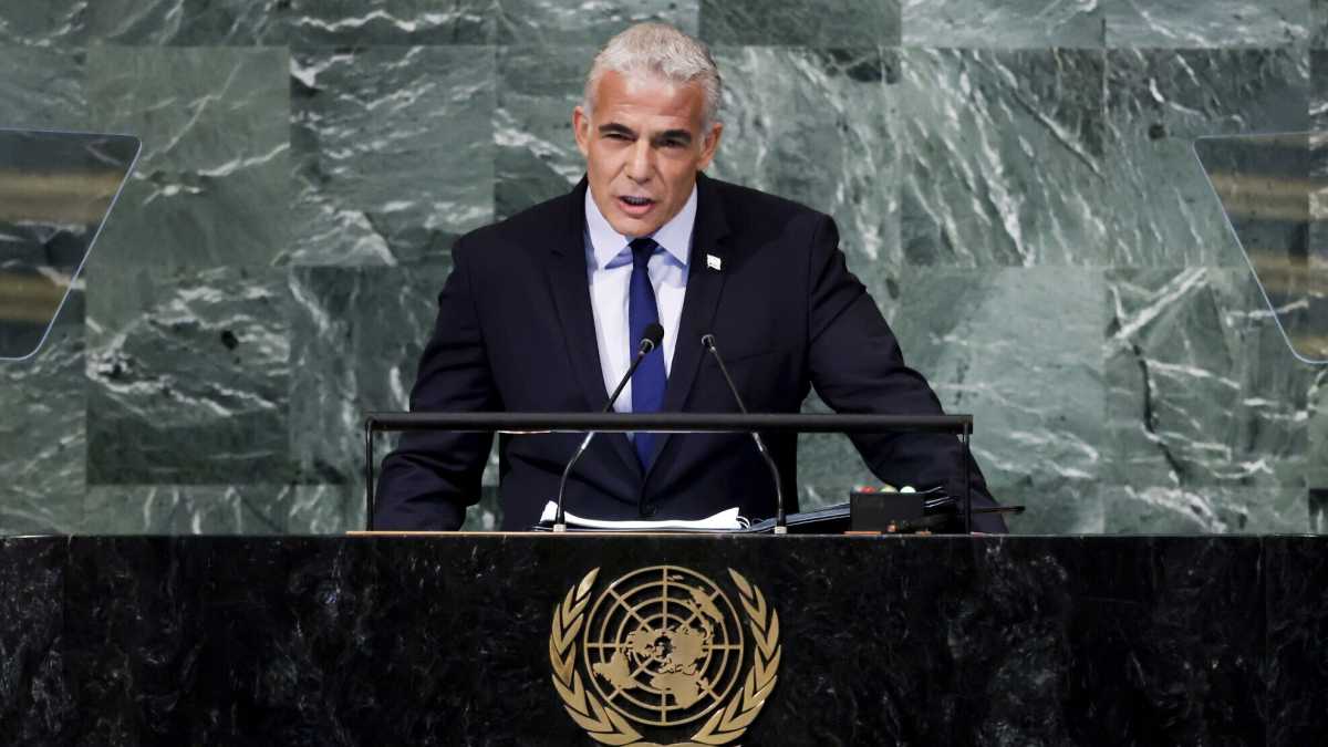 Immagine di Due popoli in due stati. Lapid rilancia l’idea all’Onu