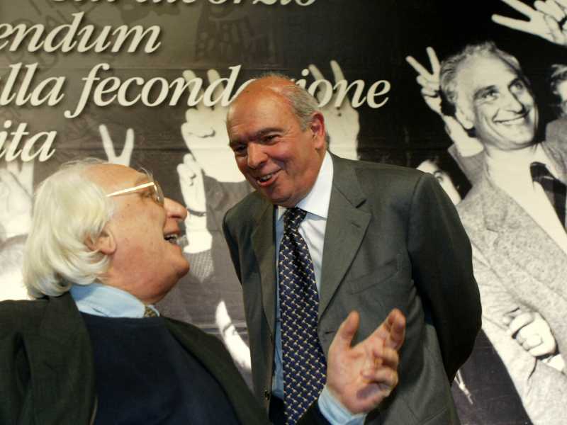Marco Pannella con Gianfranco Spadaccia (LaPresse)&nbsp;