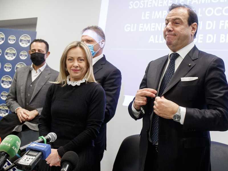 Giorgia Meloni e Maurizio Leo (LaPresse)<br />&nbsp;<br />