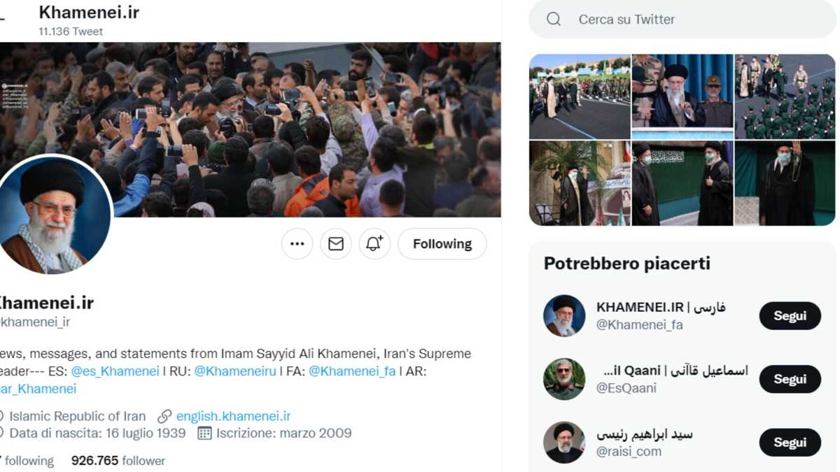 Immagine di Invece di censurare la satira, Twitter banni Khamenei