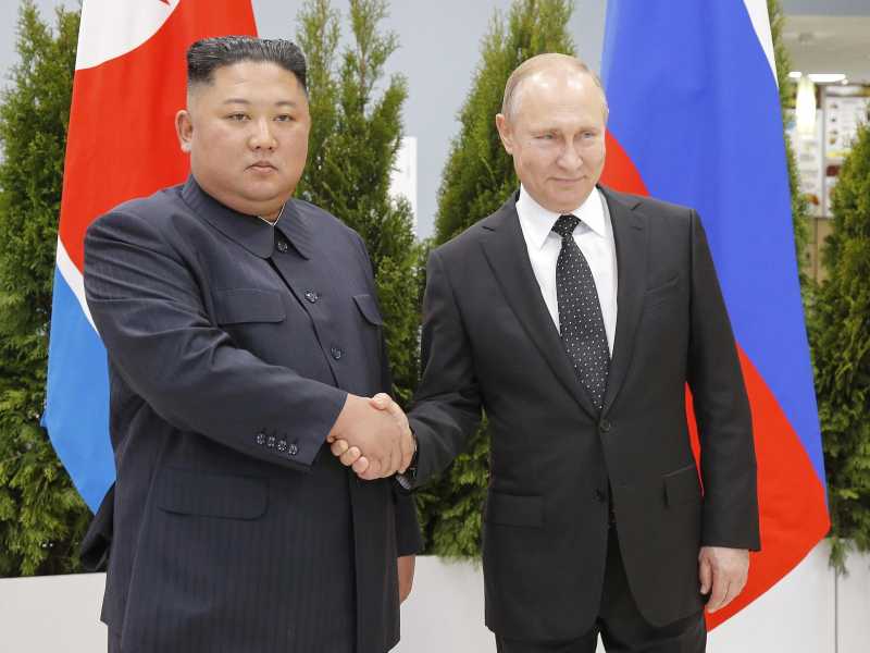 Kim Jong Un e Vladimir Putin (Ansa)&nbsp;<br />