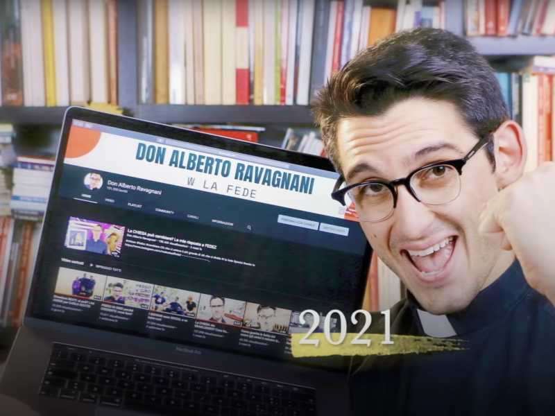 Don Alberto Ravagnani (screen dal canale YouTube di Tv2000) 