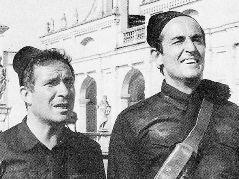 &ldquo;La marcia su Roma&rdquo; di Dino Risi, 1962, &egrave; l&rsquo;avventura picaresca di Gassman e Tognazzi, due balordi che diventano fascisti per caso&nbsp;<br />