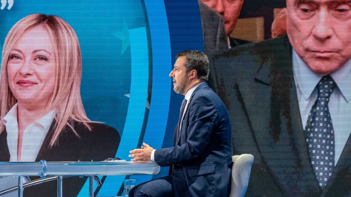 Immagine di Salvini e il Cav. per Meloni sono più pericolosi della recessione