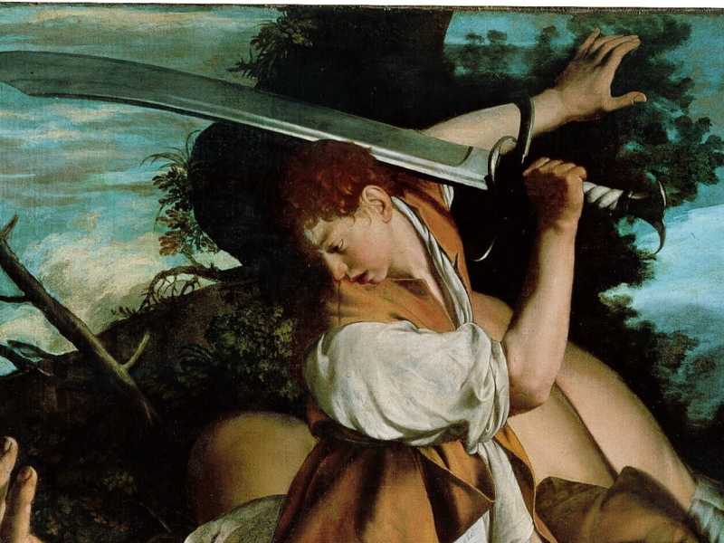 Orazio Gentileschi, "Davide e Golia" (Wikipedia)