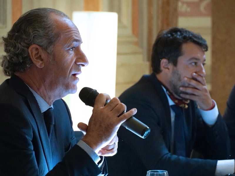 Luca Zaia e Matteo Salvini (Ansa)