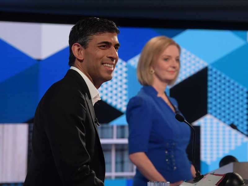 Rishi Sunak e Liz Truss (Ansa)