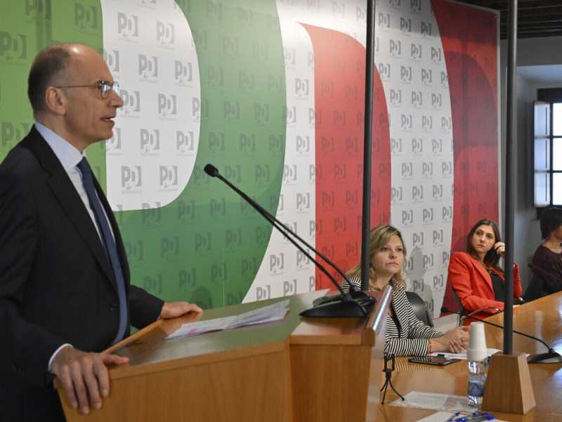 Letta parla alla direzione Pd (Ansa)