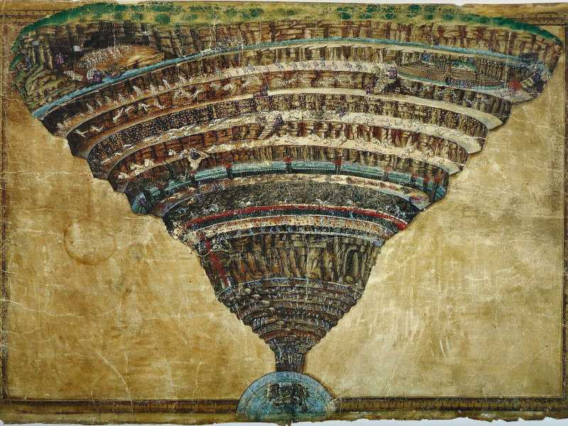  Sandro Botticelli, La mappa dell'Inferno<br />