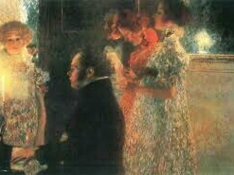 Gustav Klimt, &ldquo;Schubert al piano II&rdquo;, 1899&nbsp;<br />