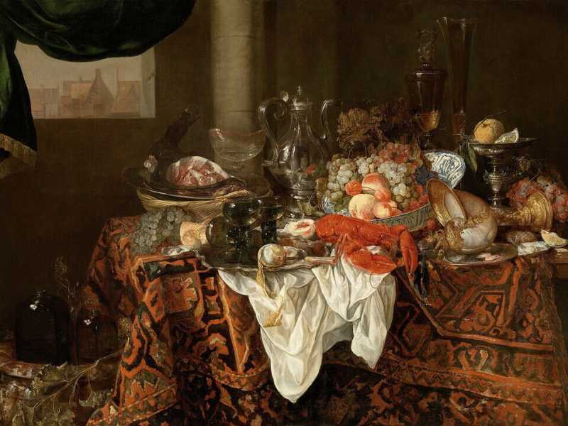 Abraham van Beyeren, "Banquet Still Life" (Wikipedia)&nbsp;<br />