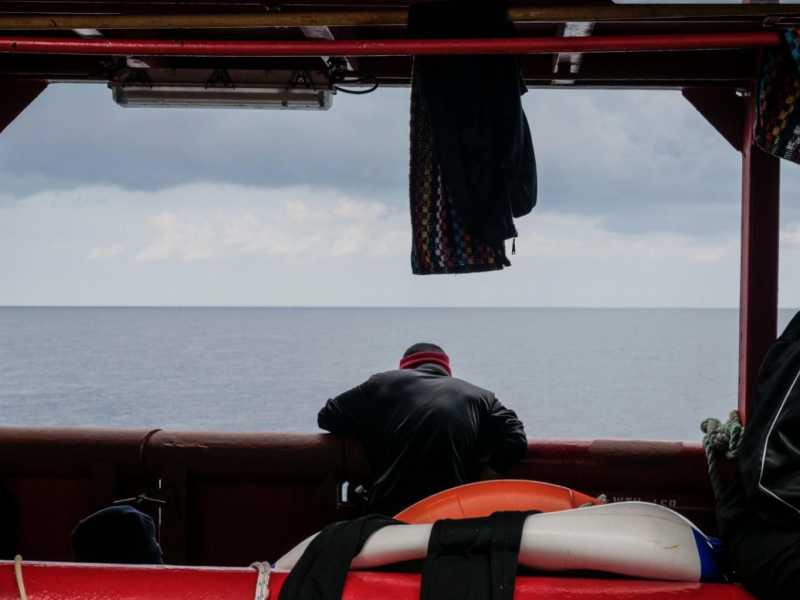 Foto di Sos Mediterranee, via Ansa&nbsp;<br />