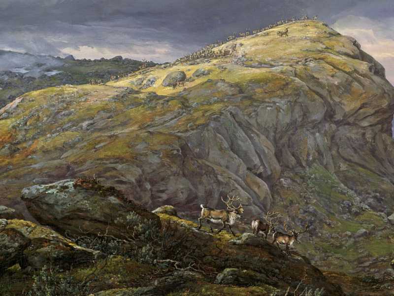 Johan Christian Dahl, "Stugun&oslash;set at Filefjell", 1851 (Wikipedia)&nbsp;<br />