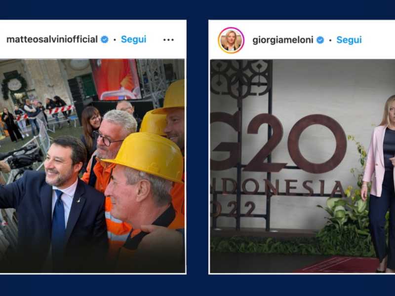 L'ultimo sorpasso di Meloni su Salvini è sui social: Palazzo Chigi batte la Bestia