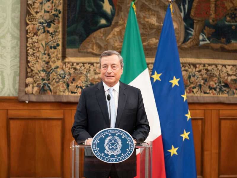 Mario Draghi (Ansa)