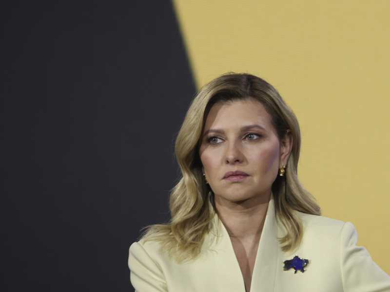 La first lady ucraina Olena Zelenska: "Senza vittoria non c'è pace"