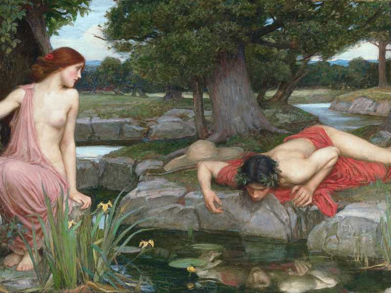 John William Waterhouse, “Eco e Narciso”, 1903 (Wikipedia) <br />