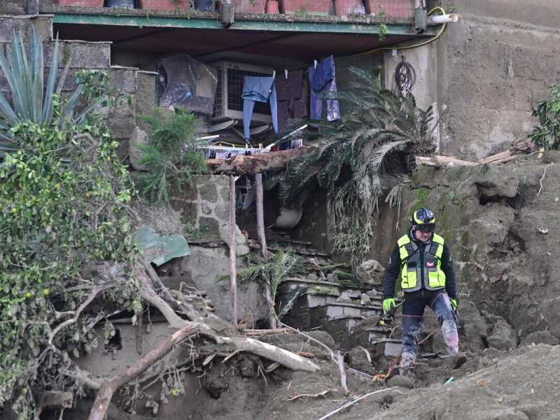 Isola di Ischia, dopo la frana di Casamicciola (LaPresse)