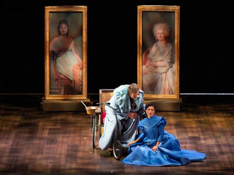Un momento del dramma ''Dialogues des Carm&eacute;lites'' di Francis Poulenc, con la regia di Emma Dante e il maestro Michele Mariotti, all'Opera di Roma (Ansa)&nbsp;<br />