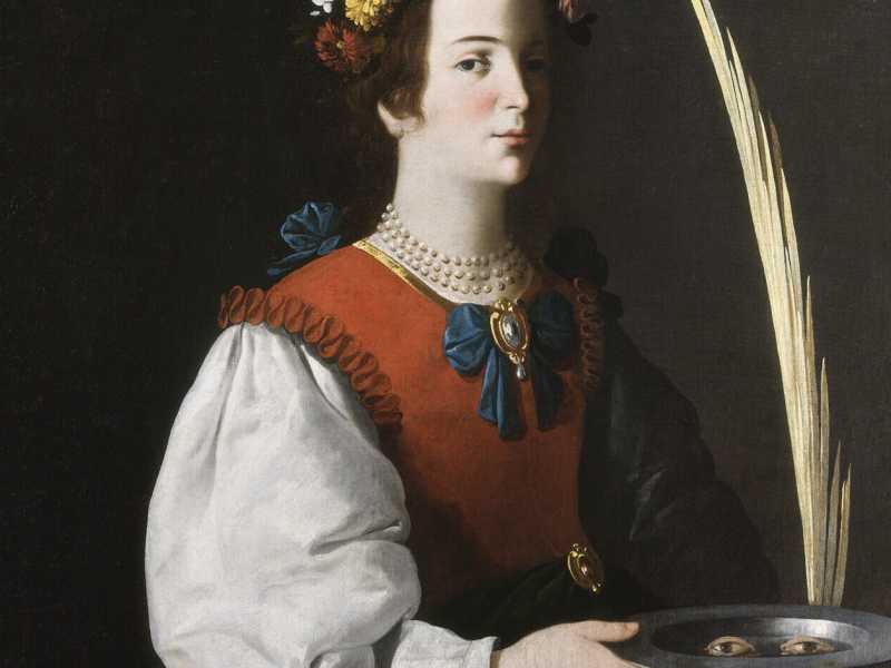 Francisco de Zurbar&aacute;n, "Santa Lucia" (Wikipedia)&nbsp;<br />