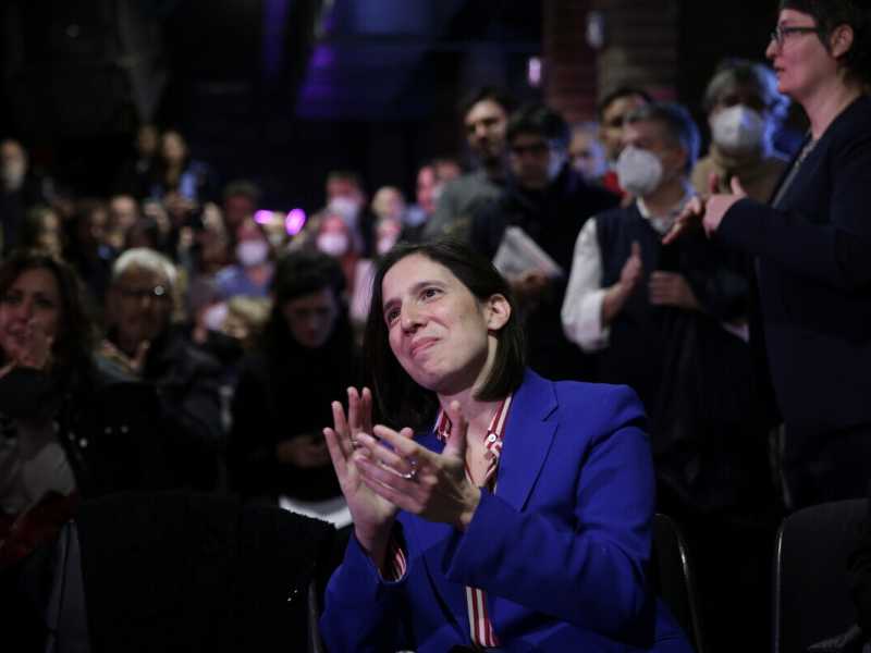  Roma, 4 dicembre, Elly Schlein presenta la sua candidatura a Segretaria del Pd (LaPresse)<br />