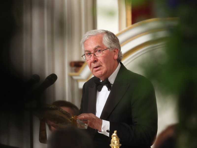 Mervyn King alla Mansion House il 19 giugno 2013 (foto di Oli Scarff - Pool/Getty Images)&nbsp;<br />